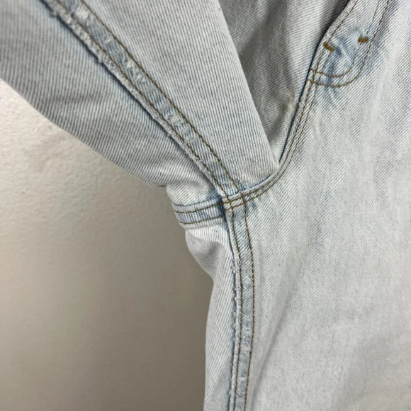 VTG Levi's 521 Jeans Womens Size 8 Floral Applique 90s 1994 Light Wash High Rise - Picture 7 of 15